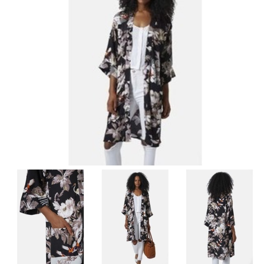 Top Shop Floral Kimono Jacket - Picture 4 of 10